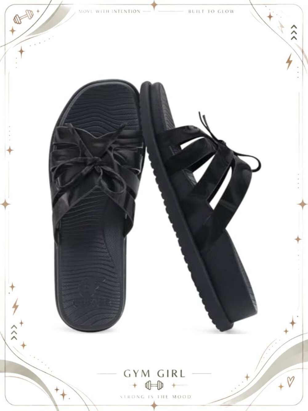 Faux Leather Orthotic Arch Support Slide Sandals Square Toe Cushioned Walking